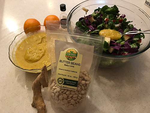 Orange Citrus Baby Butter Bean Dressing