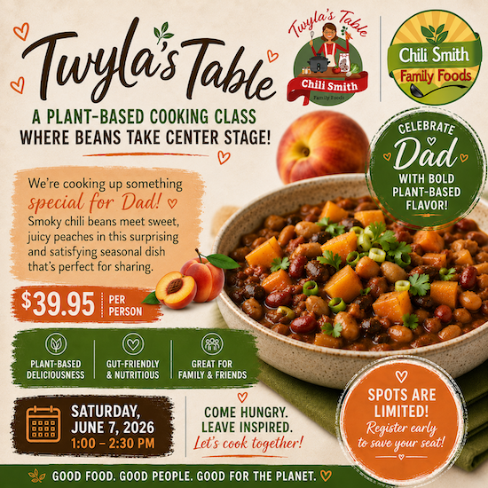Twylas Table Plant-based Cooking Class June 7 - 2026